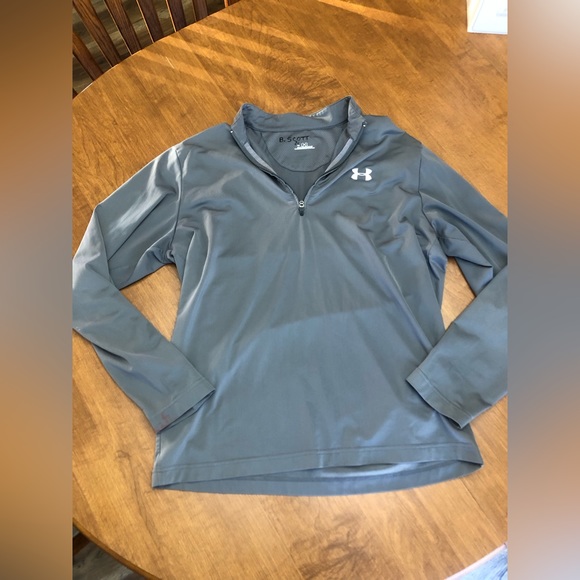 Under Armour Other - Under Armour Gray Men’s Collared Quarter Zip Size Large